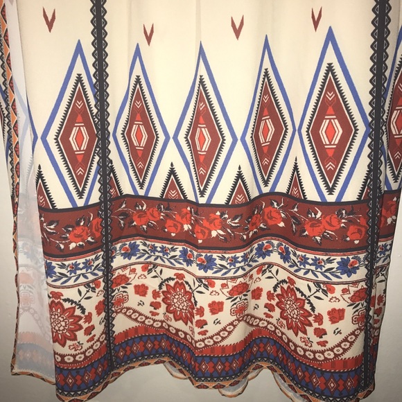 Tribal Print Maxi Skirt - Picture 3 of 4